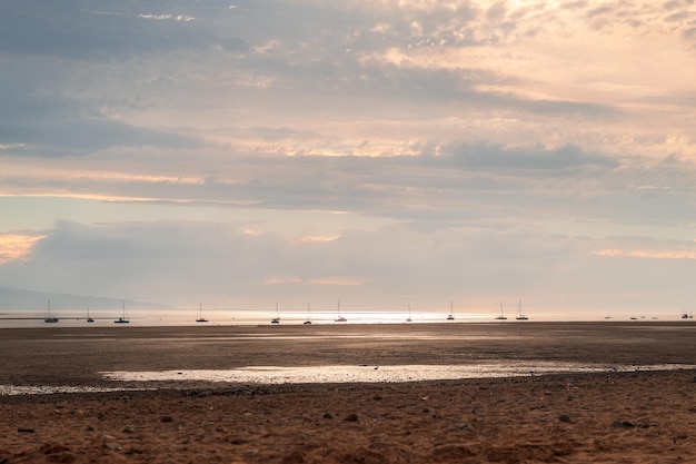 Spiaggia di Thurstaston durante la bassa marea