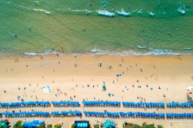 Spiaggia di vista aerea della Tailandia