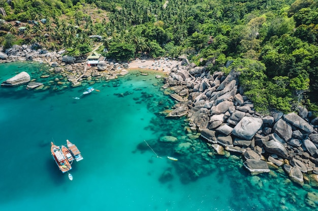 Spiaggia e mare a Koh Tao Thailandia