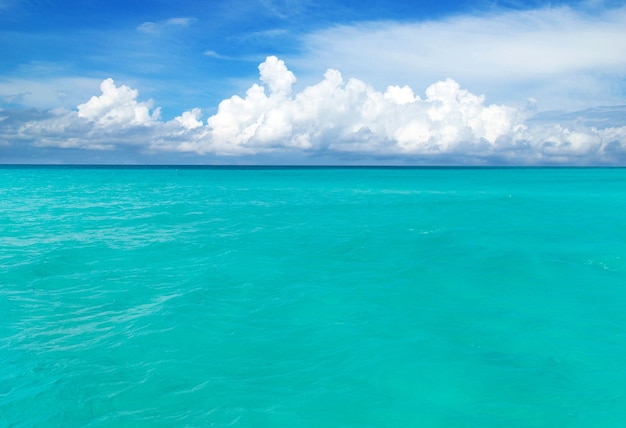 Spiaggia e mare tropicale. sfondo della natura