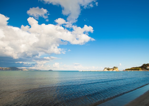 Spiaggia, isola di Zante, Grecia, felice estate