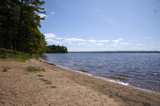 Spiaggia nel lago