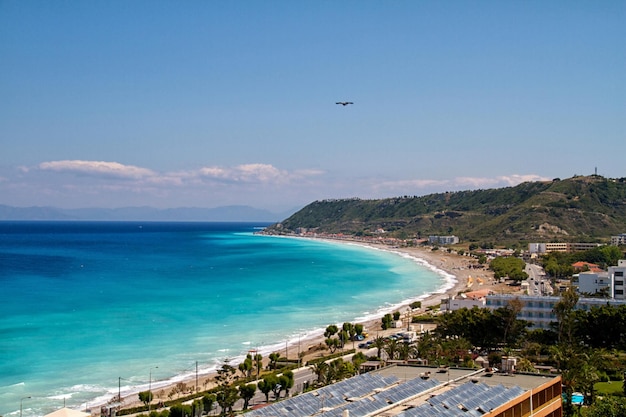 Spiaggia pittoresca di Rodi