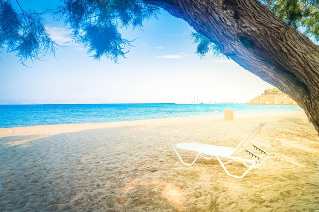 Spiaggia romantica all'isola greca