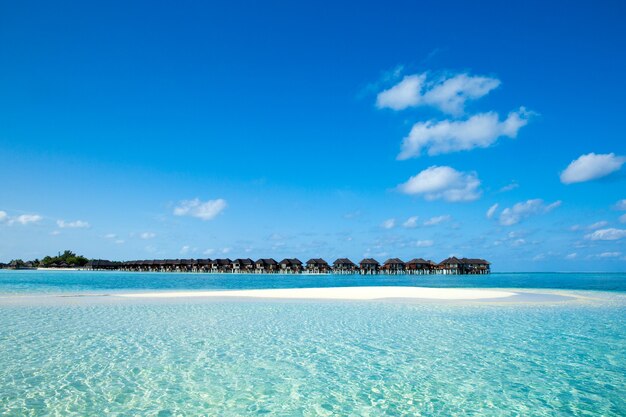 Spiaggia tropicale alle Maldive