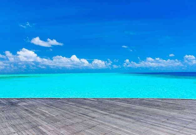 Spiaggia tropicale alle Maldive