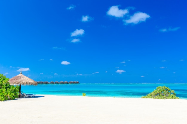 Spiaggia tropicale alle Maldive