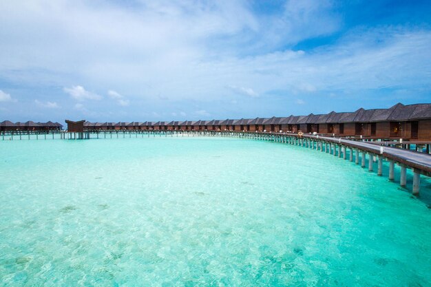 Spiaggia tropicale alle Maldive