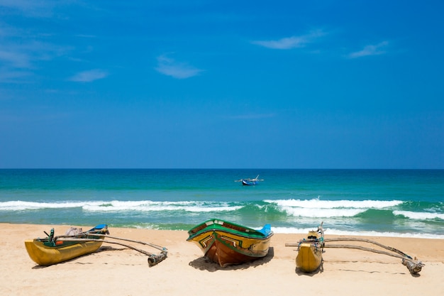 spiaggia tropicale in Sri Lanka