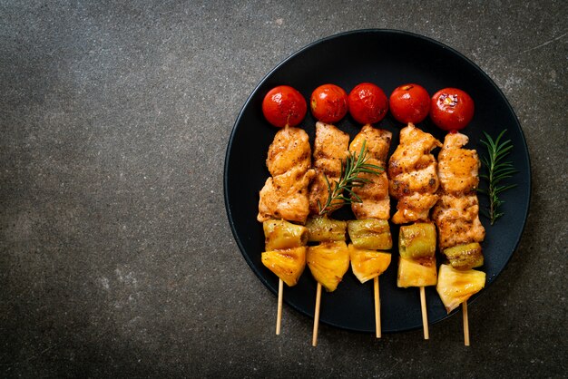 spiedino di pollo alla griglia