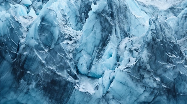 Spietata superficie fredda della calotta glaciale Risorsa creativa AI Generata
