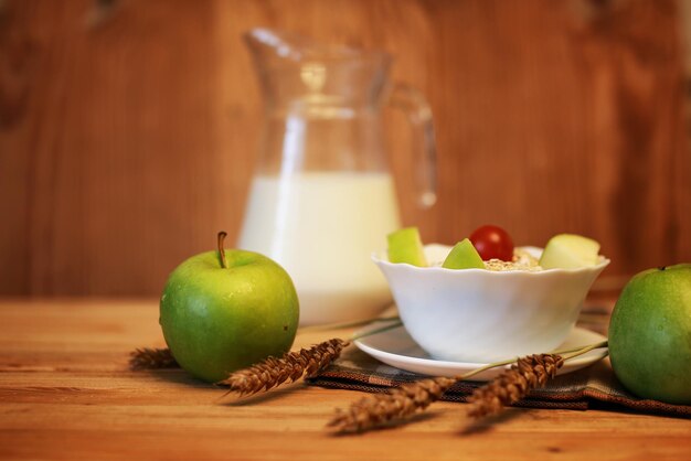 Spighette di mele per la colazione di cereali