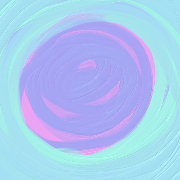 Spirale dipinta con colori ad olio