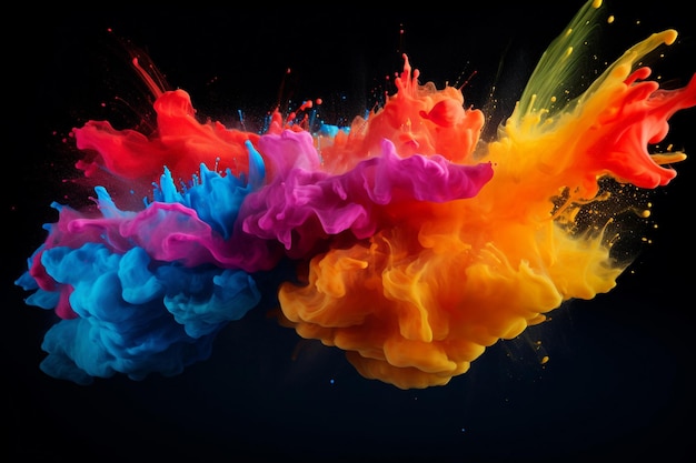 Splash a colori 3D