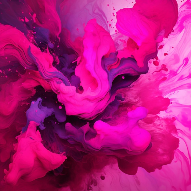 splash di colore fushia