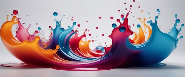 Splash di vernice colorata