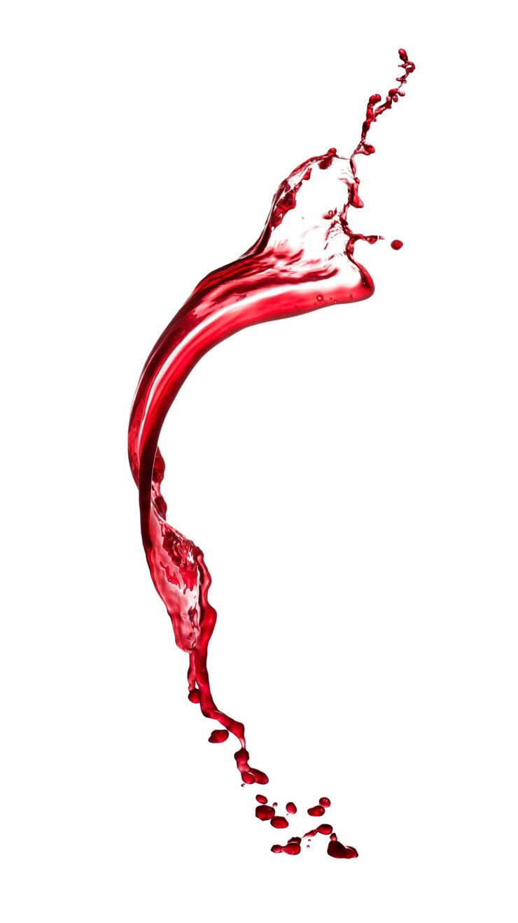Splash di vino rosso