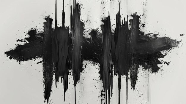 Splatters di inchiostro nero con linee e gocce Street style X e Thunder Spray Paint Elementi moderni