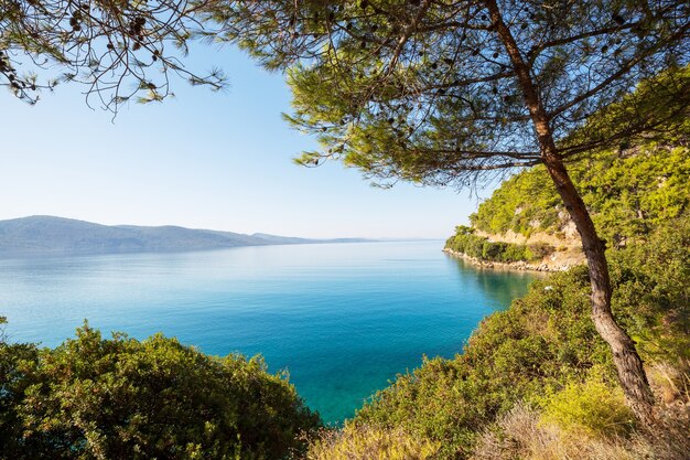 Splendida costa del mare in Turchia