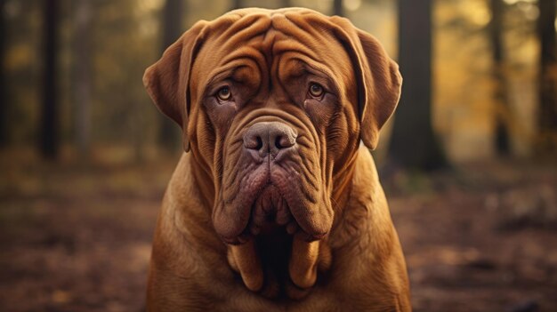 Splendida fotografia di Dogue De Bordeaux con ricchi dettagli