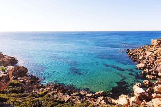 Splendida riva del mare a Cipro