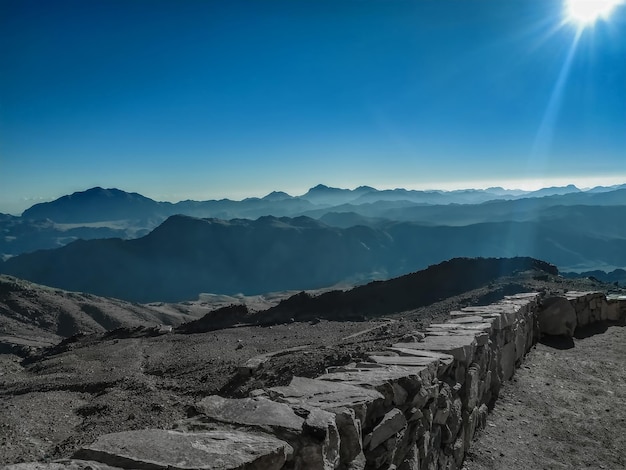 splendida vista alba del monte Sinai a Santa Caterina, in Egitto