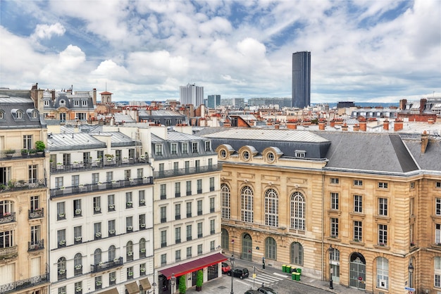 Splendida vista panoramica di Parigi dal tetto del Pantheon