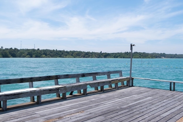 Splendida vista panoramica sul mare Koh Mak Island Trad Thailandia