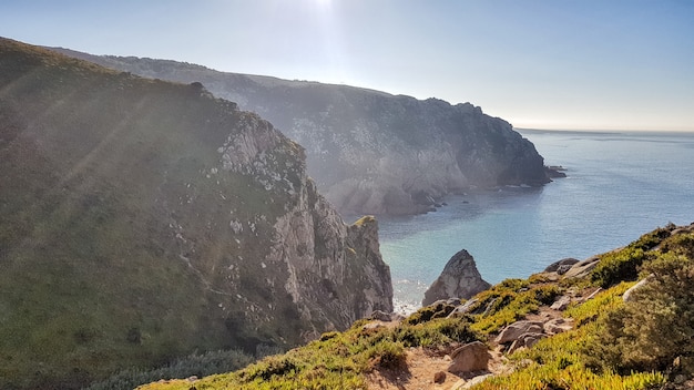 Splendida vista sull'oceano e sulle montagne