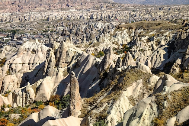 Splendide viste sulle montagne e sulle rocce in Cappadocia Turchia Turchia Foto di alta qualità