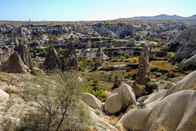 Splendide viste sulle montagne e sulle rocce in Cappadocia Turchia Turchia Foto di alta qualità