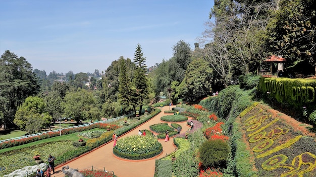 Splendidi giardini botanici del governo a Ooty Tamilnadu India