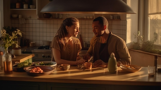 Splendidi interni della cucina con oggetti essenziali in fotografie accattivanti