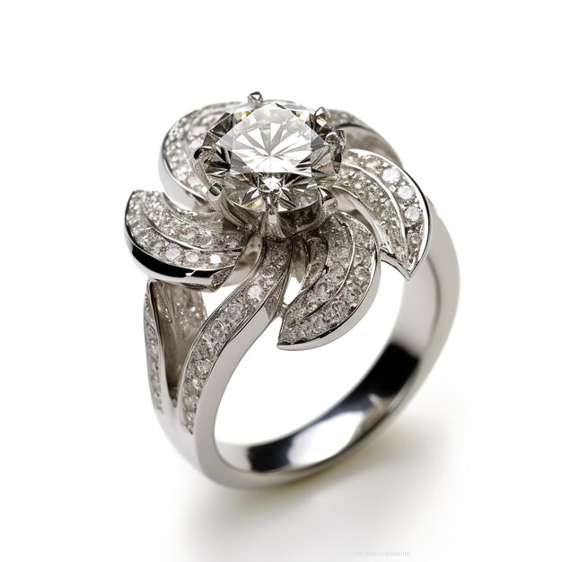 Splendido anello di fidanzamento con diamanti