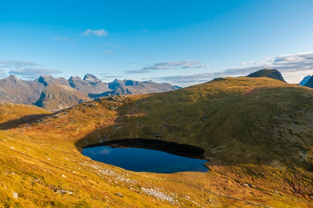 Splendido Mountain View della Norvegia.