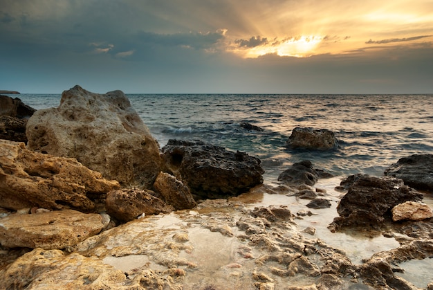 Splendido paesaggio marino