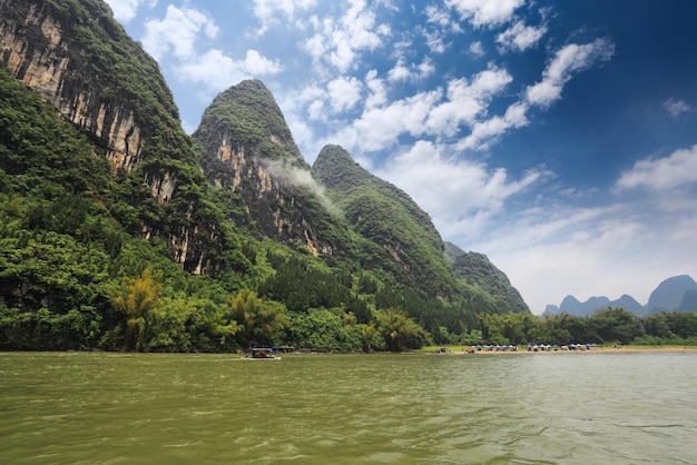 Splendido scenario del fiume lijiang a guilinChina