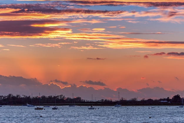 Splendido tramonto a Bosham