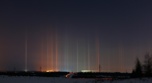 Splendore multicolore nell'atmosfera