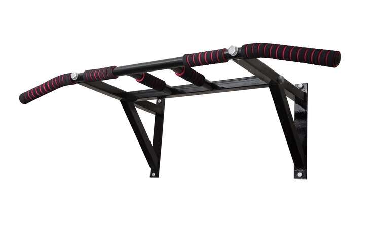 Sports wall horizontal bar isolated on white background