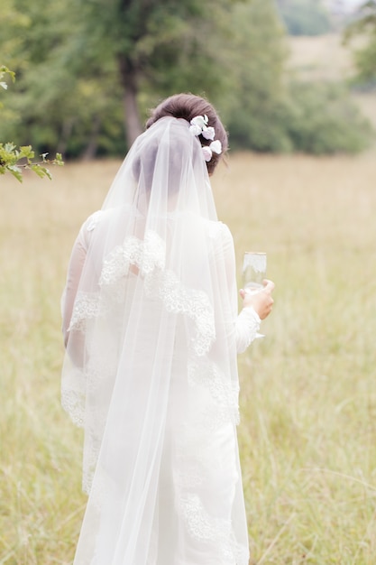 Sposa sul campo