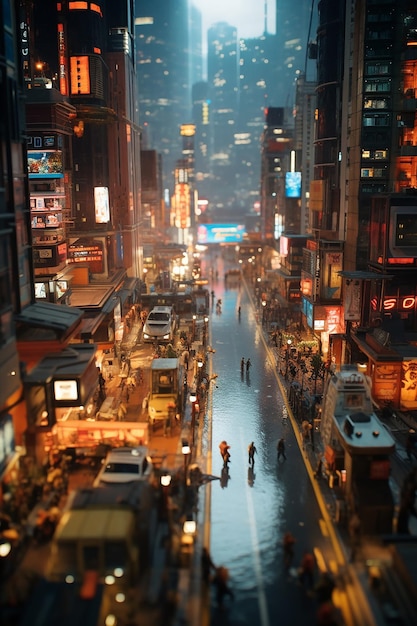 spostamento di inclinazione fotografia analogica anamorfica di blade runner 2049