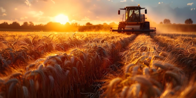 Sprite del raccolto che portano prosperità agli agricoltori Un'immagine vivace Concetto Festa del raccolto Agricoltori allegri Colture abbondanti Decorazioni festive Celebrazioni gioiose