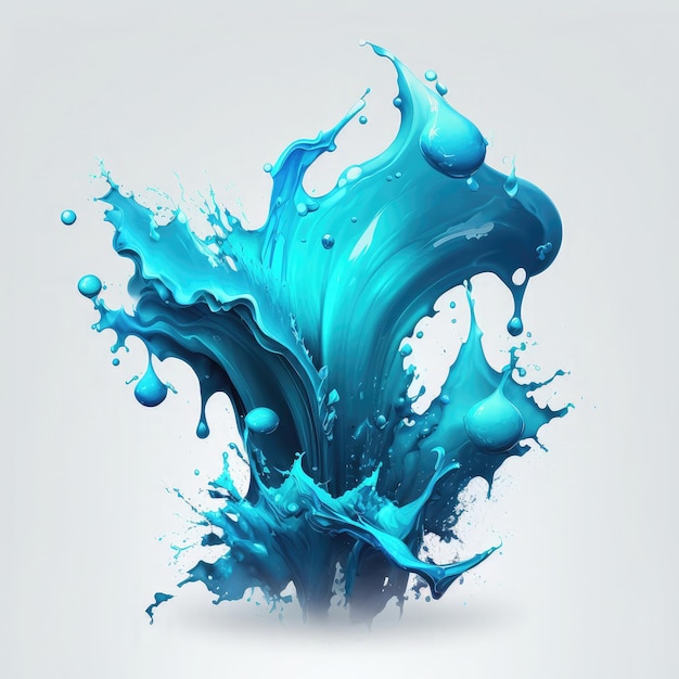 Sprite water splash vfx game ai generato