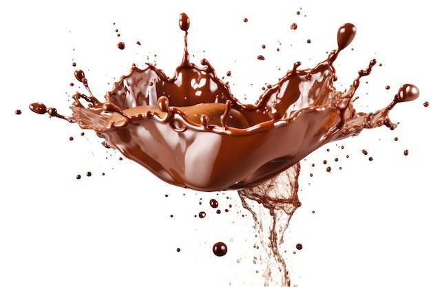 spruzzata di cioccolato fotografia professionale di alimenti pubblicitari