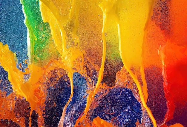 Spruzzata di colore astratto