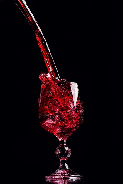 Spruzzata di vino rosso