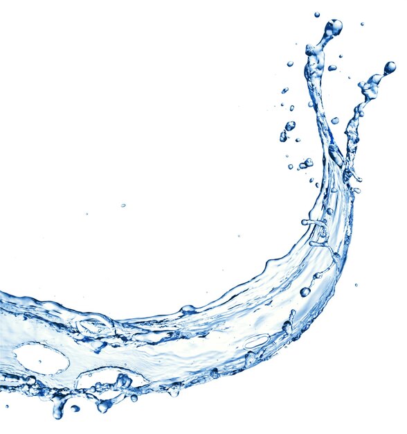 Spruzzi d'acqua scendono sullo sfondo del vortice