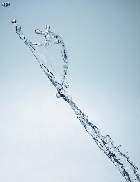 Spruzzo d'acqua blu