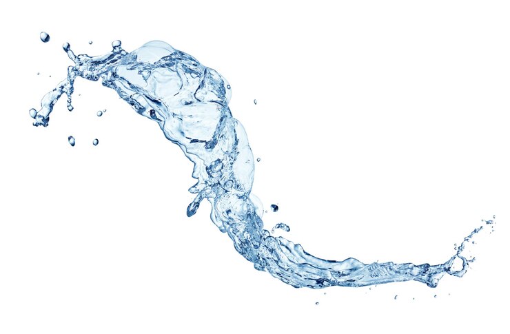 Spruzzo d'acqua blu